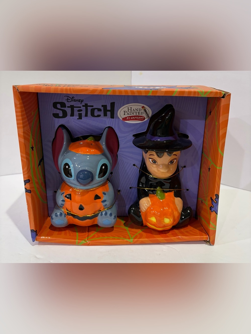 Disney Halloween Lilo & Stitch Halloween Salt & Pepper Shaker Set NWOT